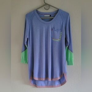 Zaket & Plover Colorful Long Sleeve Sweater. Sz. M Scandi Girl Preppy.
